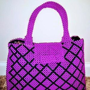 Classic hand made beaded bag